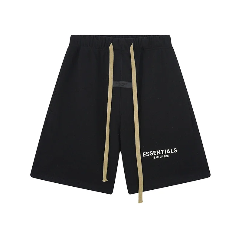 Multi-line shorts ES cotton sports shorts casual five-quarter pants street fashion loose