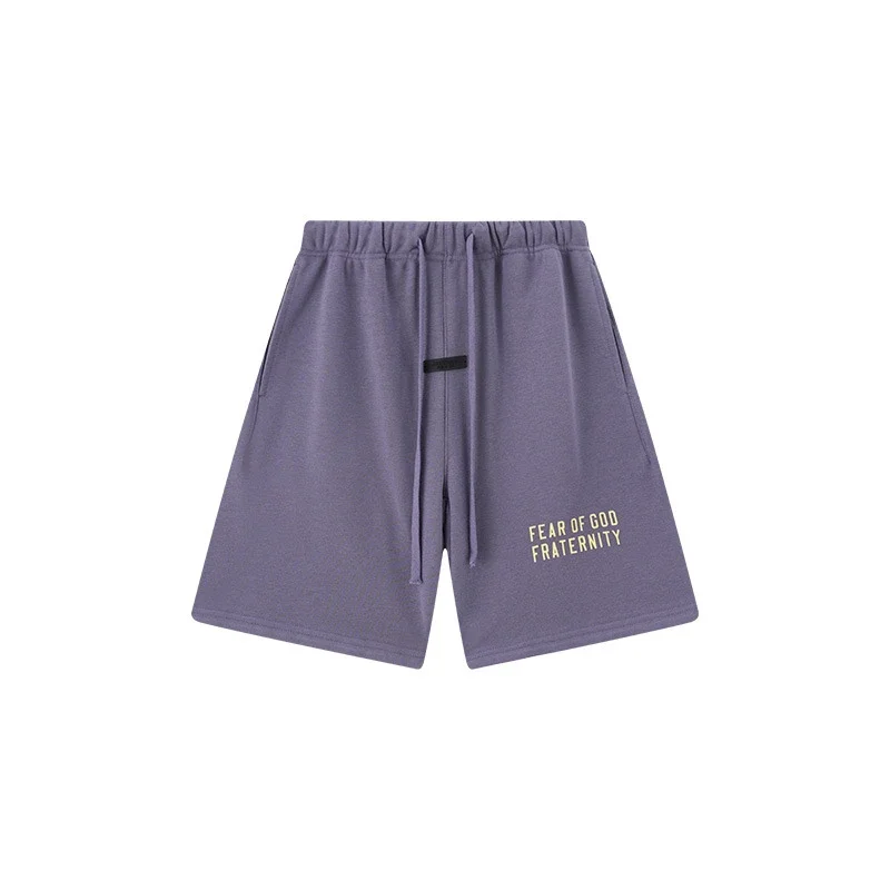 Multi-line shorts ES cotton sports shorts casual five-quarter pants street fashion loose