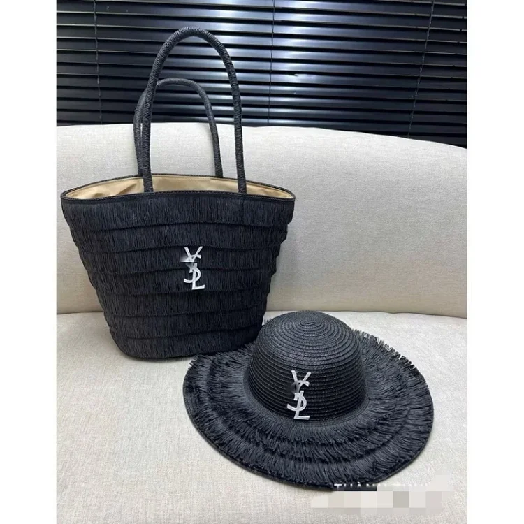 Straw hat straw bag set foldable sun hat outdoor beach bag hat sun hat(pic10) Straw hat straw bag set foldable sun hat outdoor beach bag hat sun hat