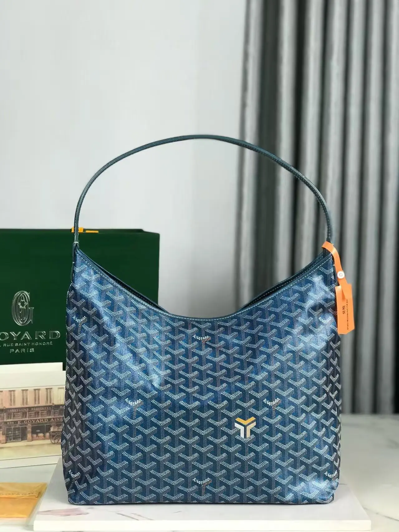 Armpit bag cotton and linen zipper dog tooth bag tote mother-in-law shopping bag commuter tote bag