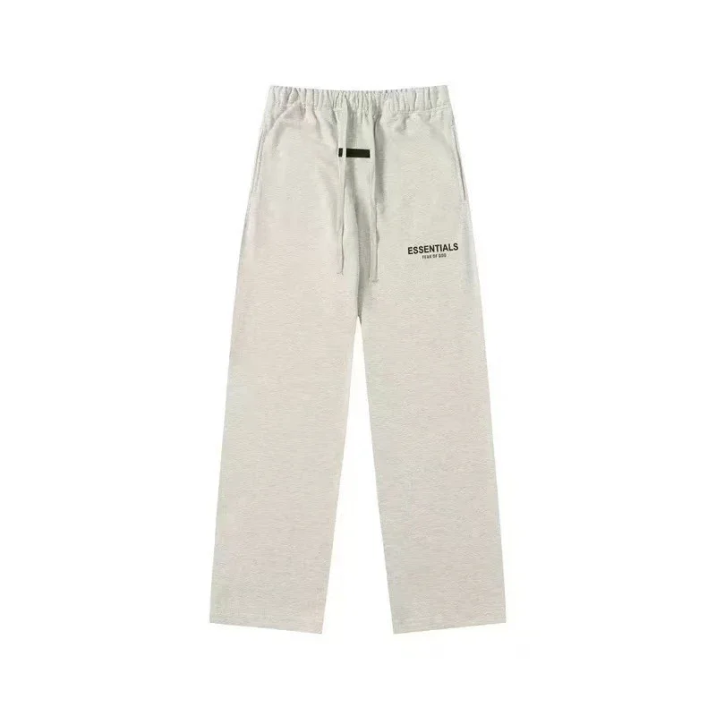 New FEAR OF GOD ESSENTIALS flocked letter men and women casual loose plus velvet hooded sweatshirt trendy