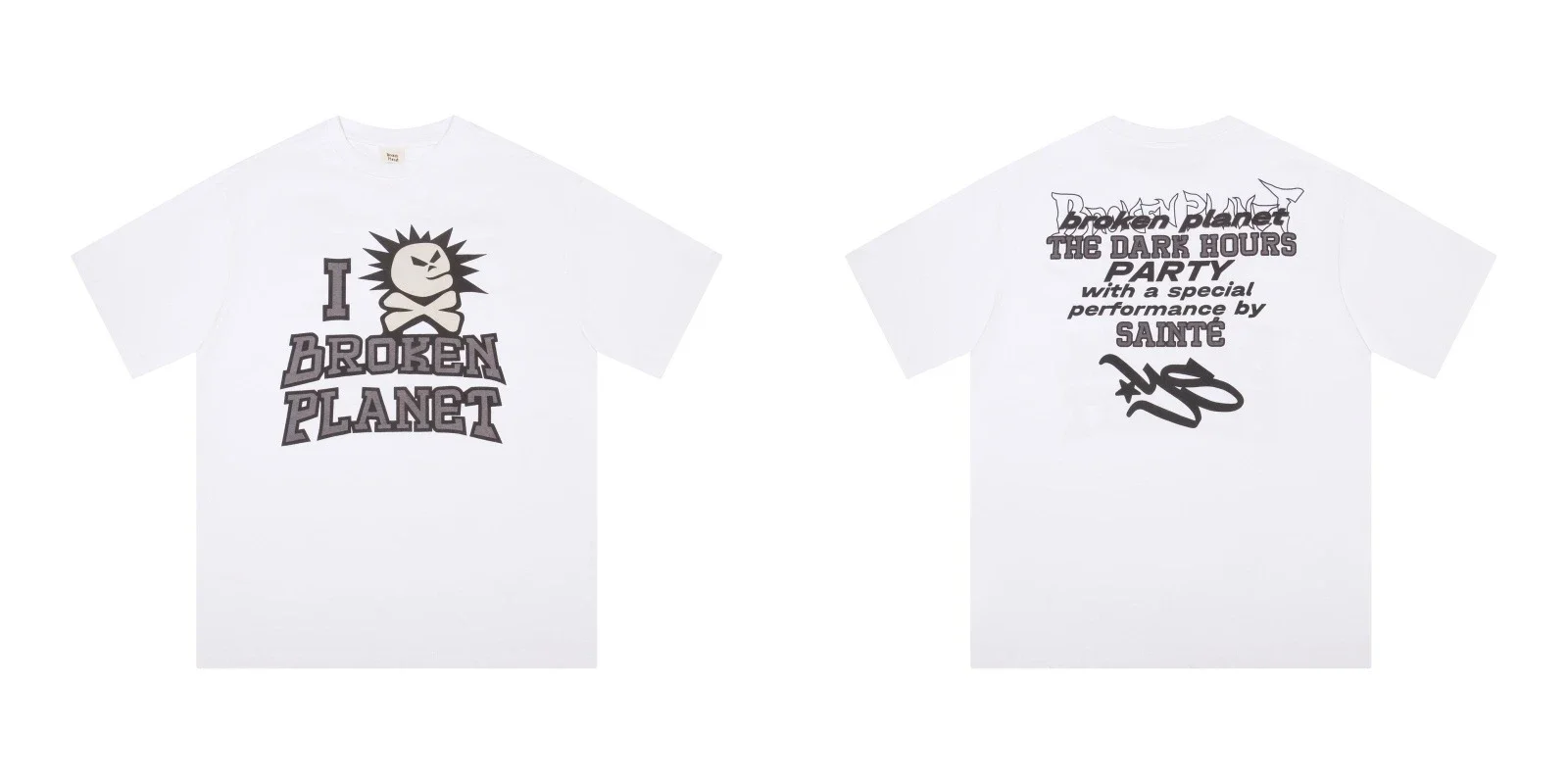 BROKEN PLANET Broken Planet American trendy brand foam couple short-sleeved loose men's and women's versatile T-shirt cross-border
