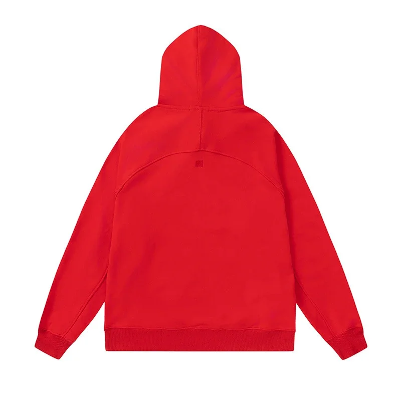 Letter love foam printed hooded sweatshirt for men and women round neck pullover sweatshirt