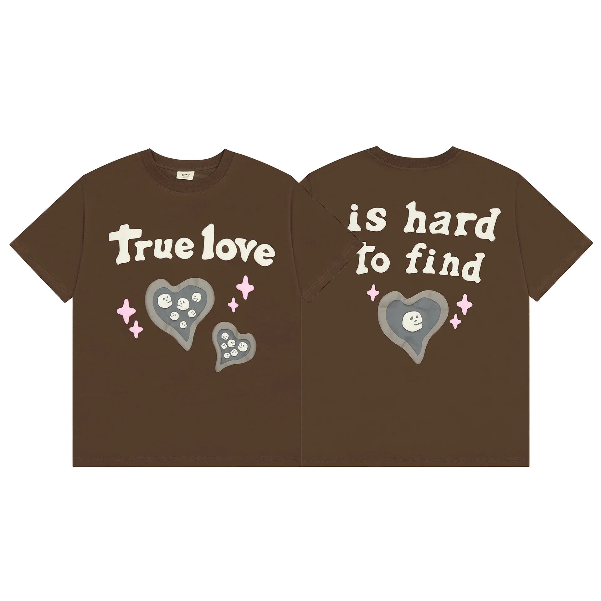 BROKEN PLANET Broken Planet American trendy brand foam couple short-sleeved loose men's and women's versatile T-shirt cross-border