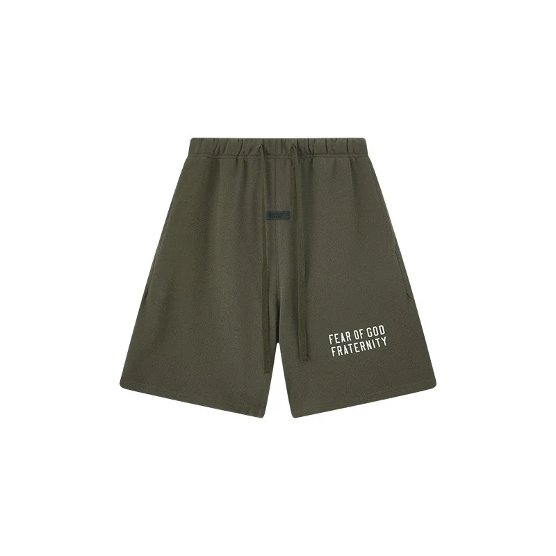 Multi-line shorts ES cotton sports shorts casual five-quarter pants street fashion loose
