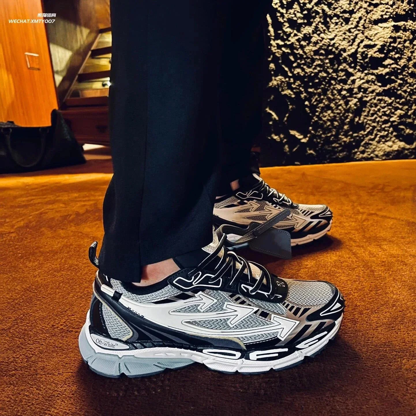 Off White OFF-White C/O VirGil Abloh joint retro dad mountaineering sports and casual shoes