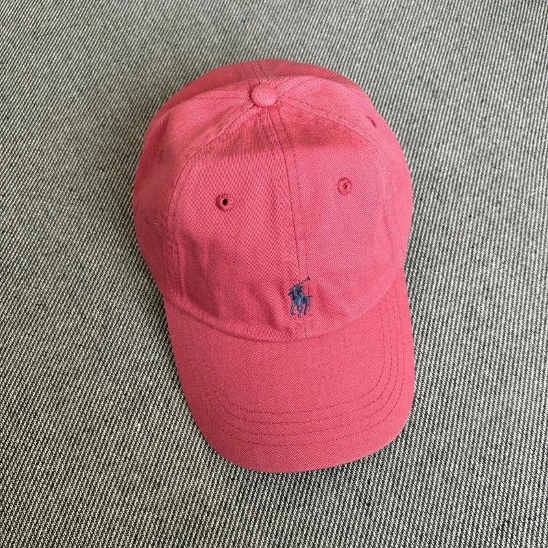 Polo Ralph Lauren Hats Embroidered Pony Baseball Cap — Watermelon red