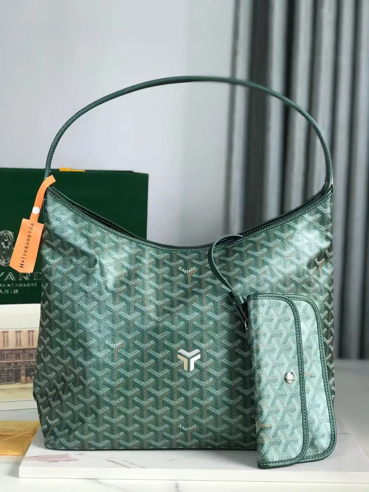 Armpit bag cotton and linen zipper dog tooth bag tote mother-in-law shopping bag commuter tote bag