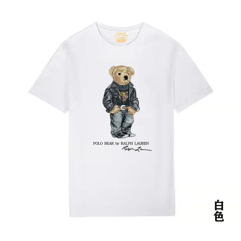 Raff the Bear summer short-sleeved T-shirt for men and women couples product image