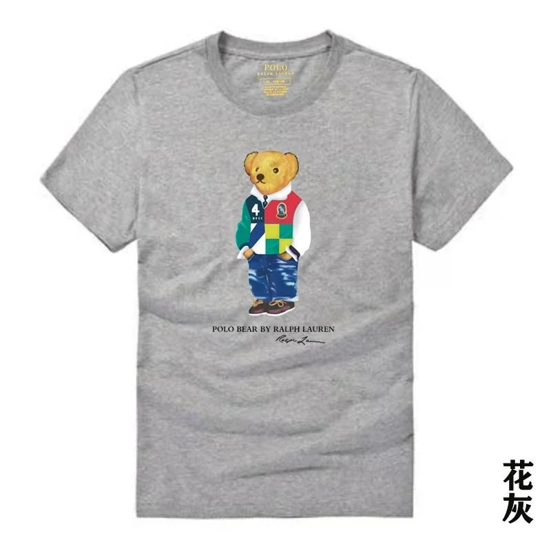 Raff the Bear summer short-sleeved T-shirt for men and women couples