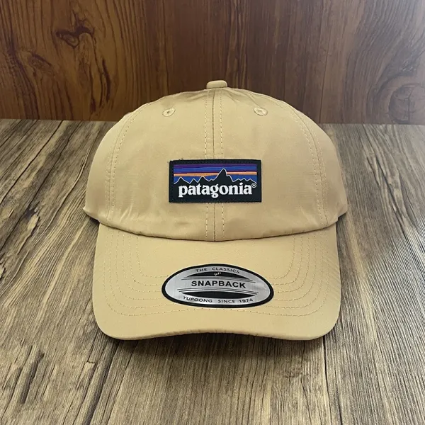 Patagonia P-6 Logo Snapback Beige Baseball Cap - 1