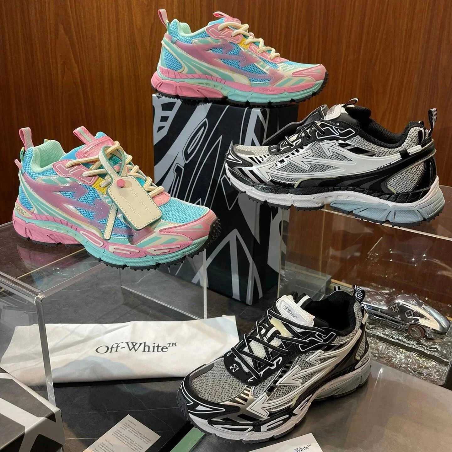 Off White OFF-White C/O VirGil Abloh joint retro dad mountaineering sports and casual shoes