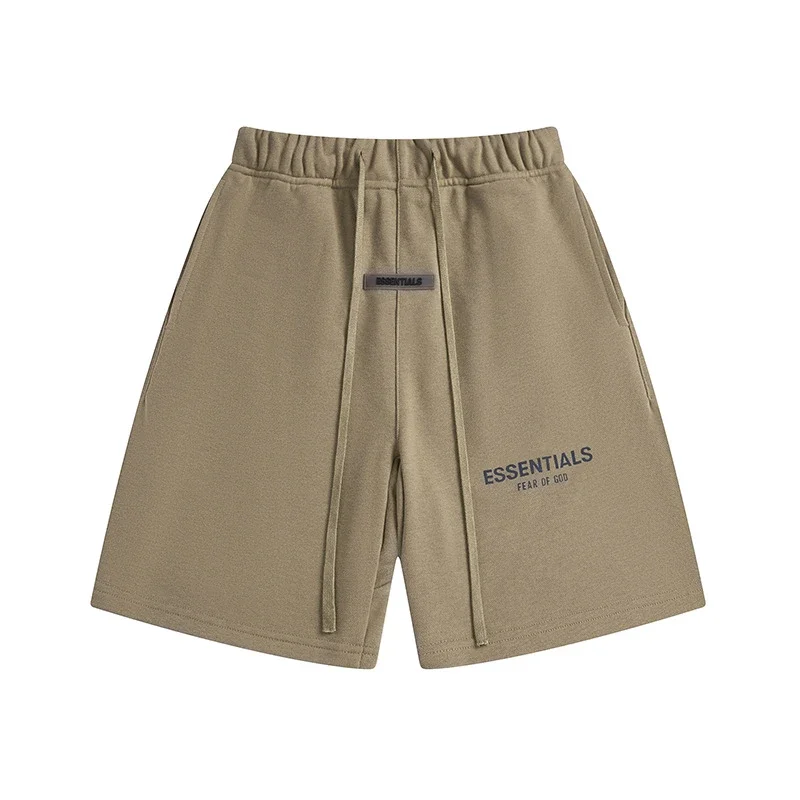 Multi-line shorts ES cotton sports shorts casual five-quarter pants street fashion loose