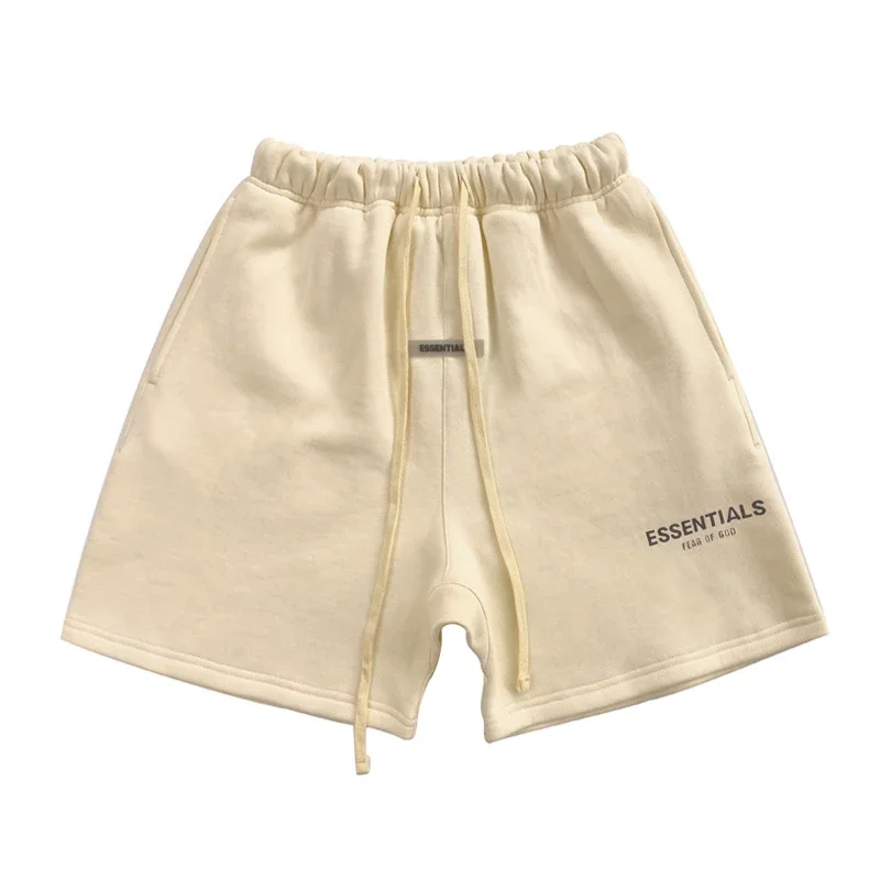 Multi-line shorts ES cotton sports shorts casual five-quarter pants street fashion loose