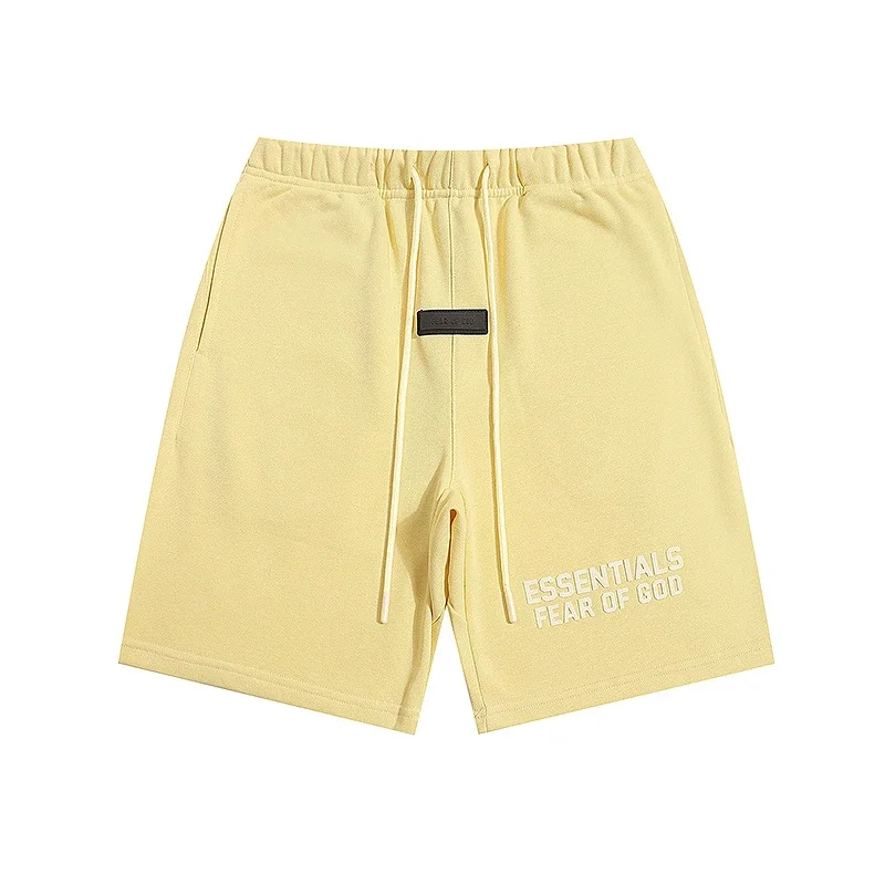 Multi-line shorts ES cotton sports shorts casual five-quarter pants street fashion loose