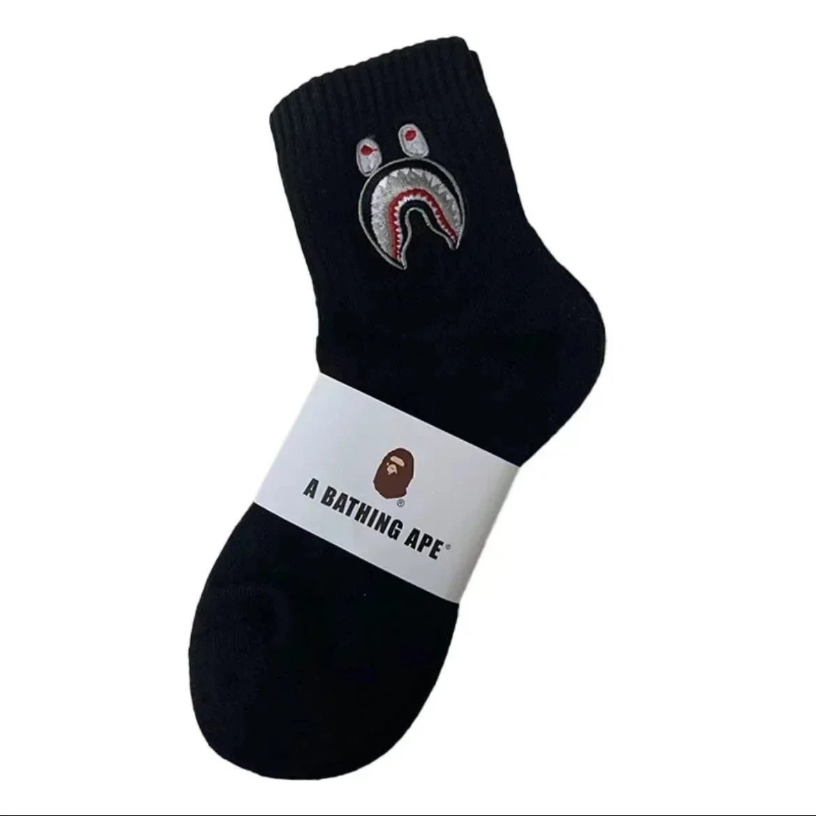 Towel socks Japanese trendy socks high-tube cotton socks sweat-absorbent white socks solid color mid-tube thickened casual socks for men and women
