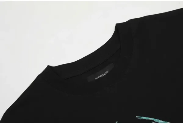 Represent Destructive Appetite Alligator Graphic Black T-Shirt - 36