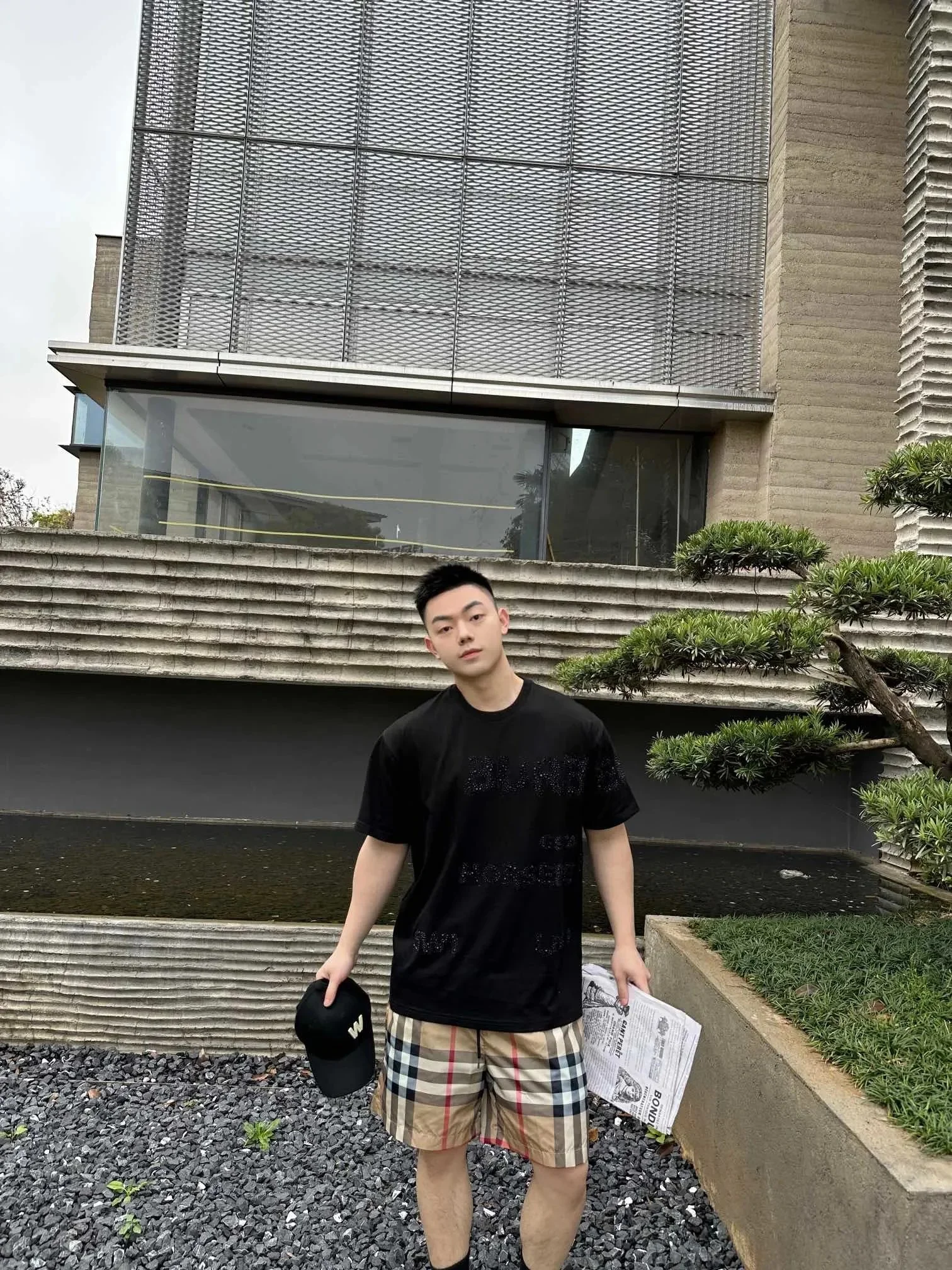 BBR striped plaid beach shorts for men and women product image