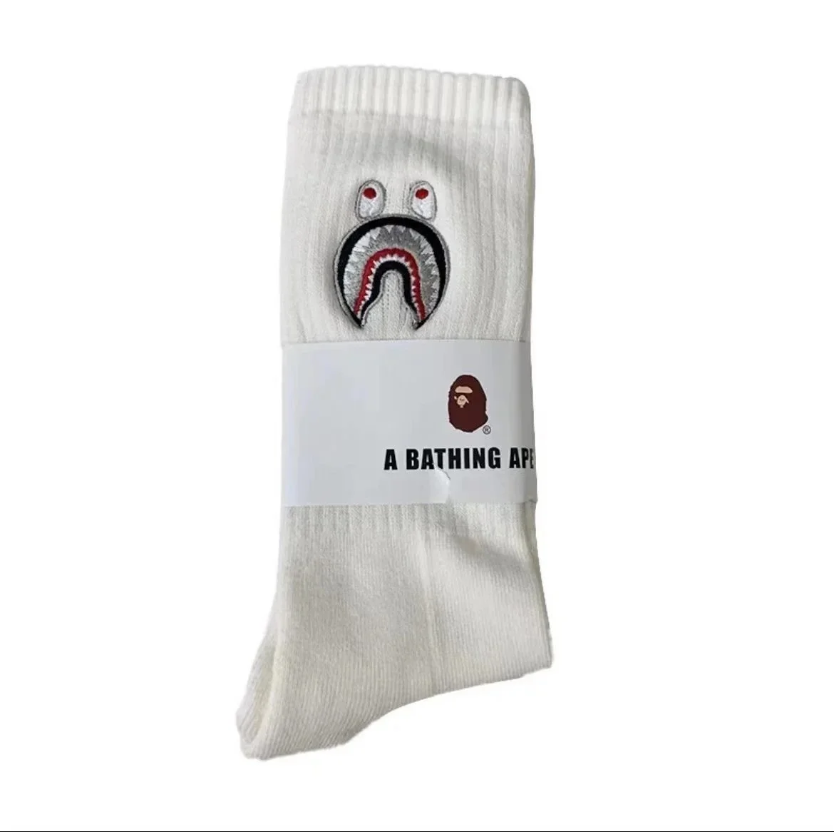 Towel socks Japanese trendy socks high-tube cotton socks sweat-absorbent white socks solid color mid-tube thickened casual socks for men and women