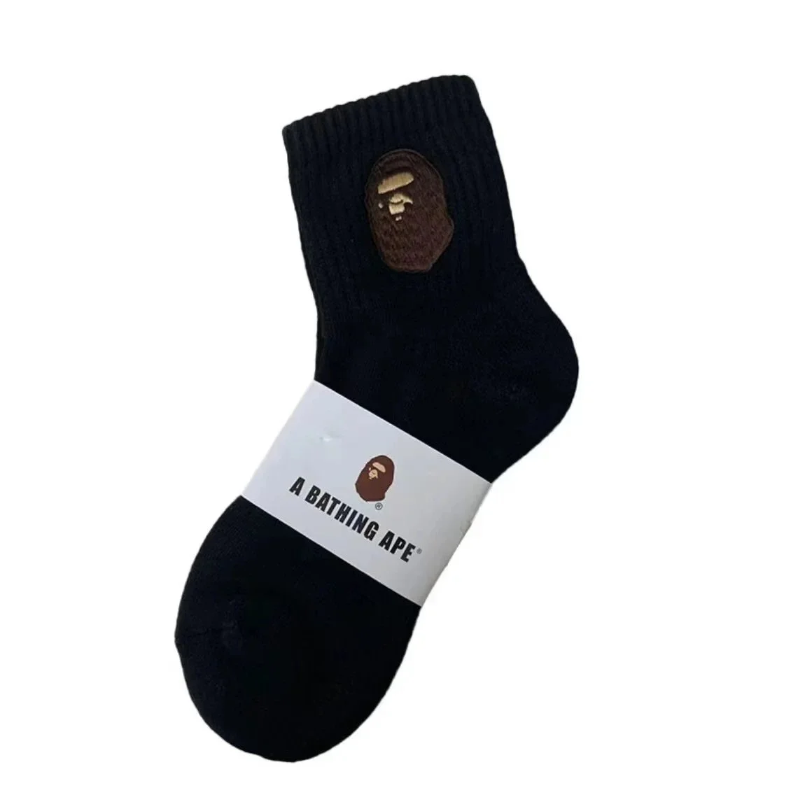 Towel socks Japanese trendy socks high-tube cotton socks sweat-absorbent white socks solid color mid-tube thickened casual socks for men and women