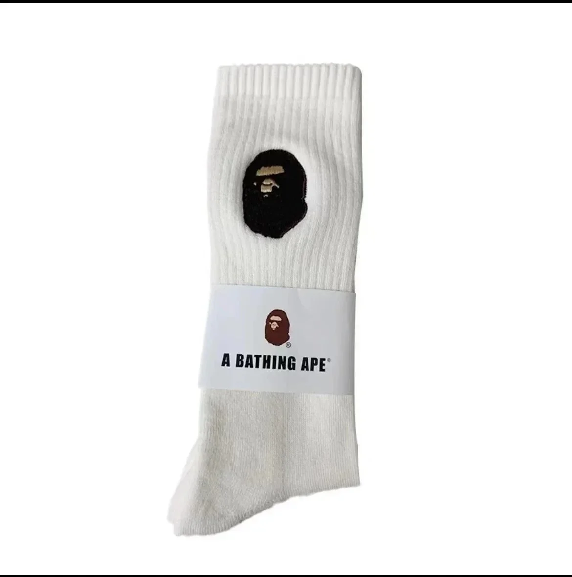 Towel socks Japanese trendy socks high-tube cotton socks sweat-absorbent white socks solid color mid-tube thickened casual socks for men and women