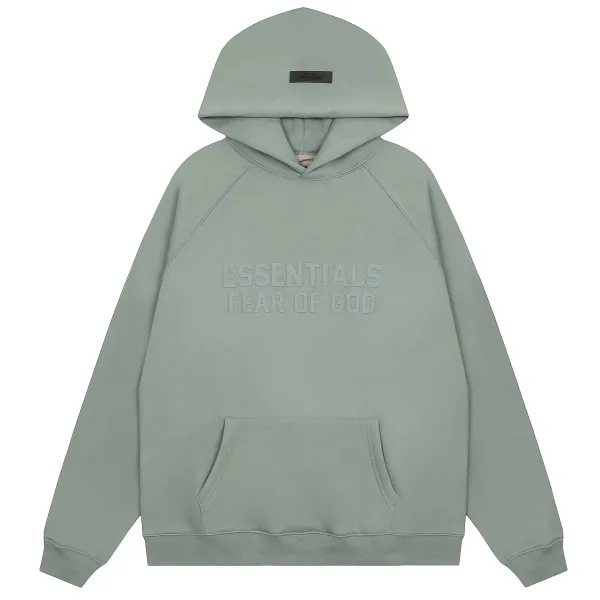 Fear of God Essentials Relaxed Fit Hoodie Sage Green - 1
