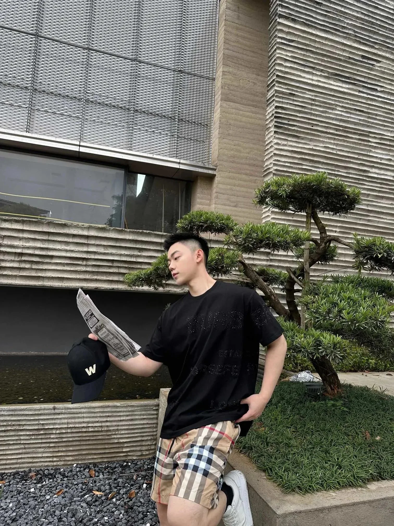 BBR striped plaid beach shorts for men and women product image
