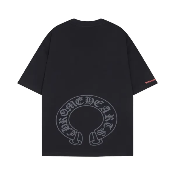 Chrome Hearts Classic Circle Logo Black T-Shirt - 1