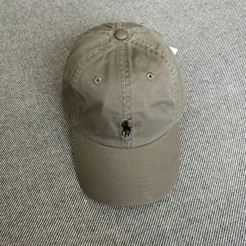 Polo Ralph Lauren Hats Embroidered Pony Baseball Cap — Cement gray
