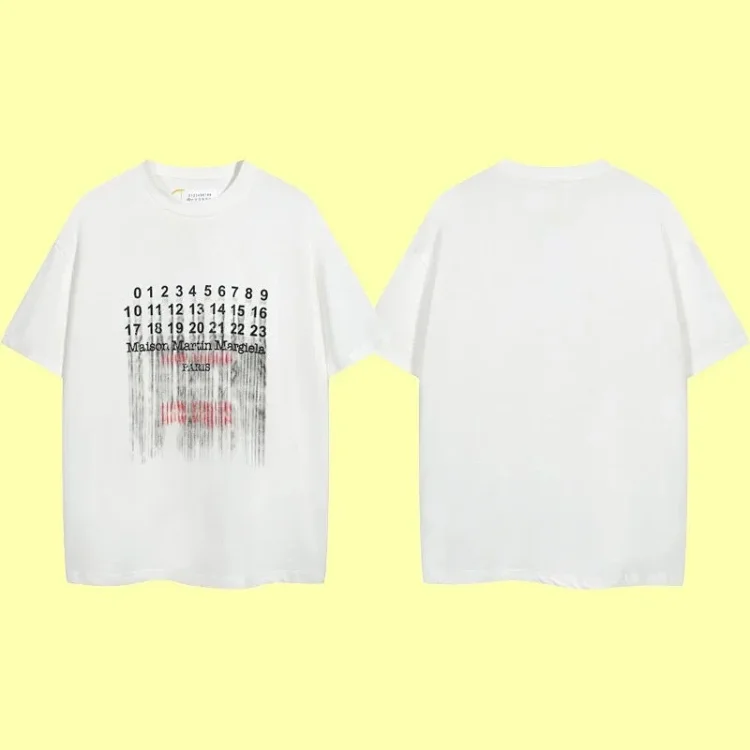 Summer loose letters MM6 embroidered label printing same style for men and women couples(pic24) Summer loose letters MM6 embroidered label printing same style for men and women couples