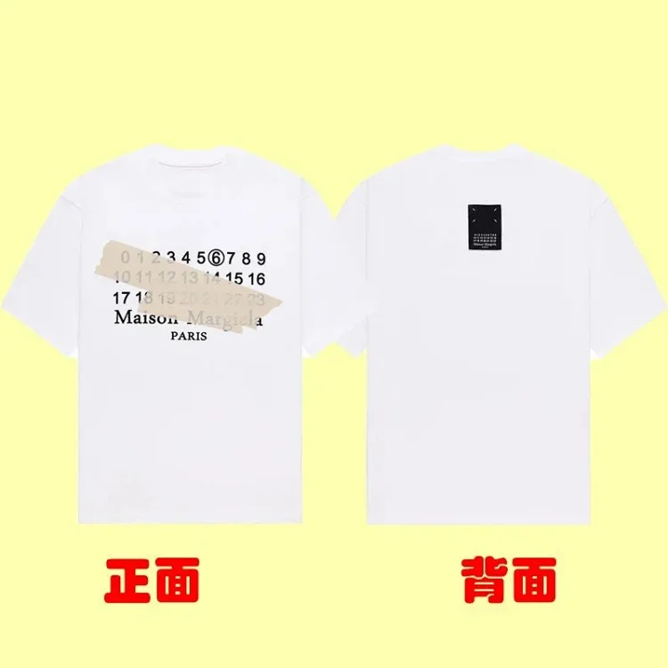 Summer loose letters MM6 embroidered label printing same style for men and women couples(pic30) Summer loose letters MM6 embroidered label printing same style for men and women couples