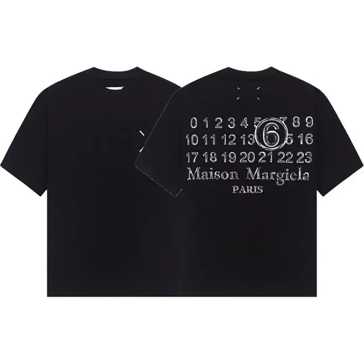 Summer loose letters MM6 embroidered label printing same style for men and women couples(pic35) Summer loose letters MM6 embroidered label printing same style for men and women couples