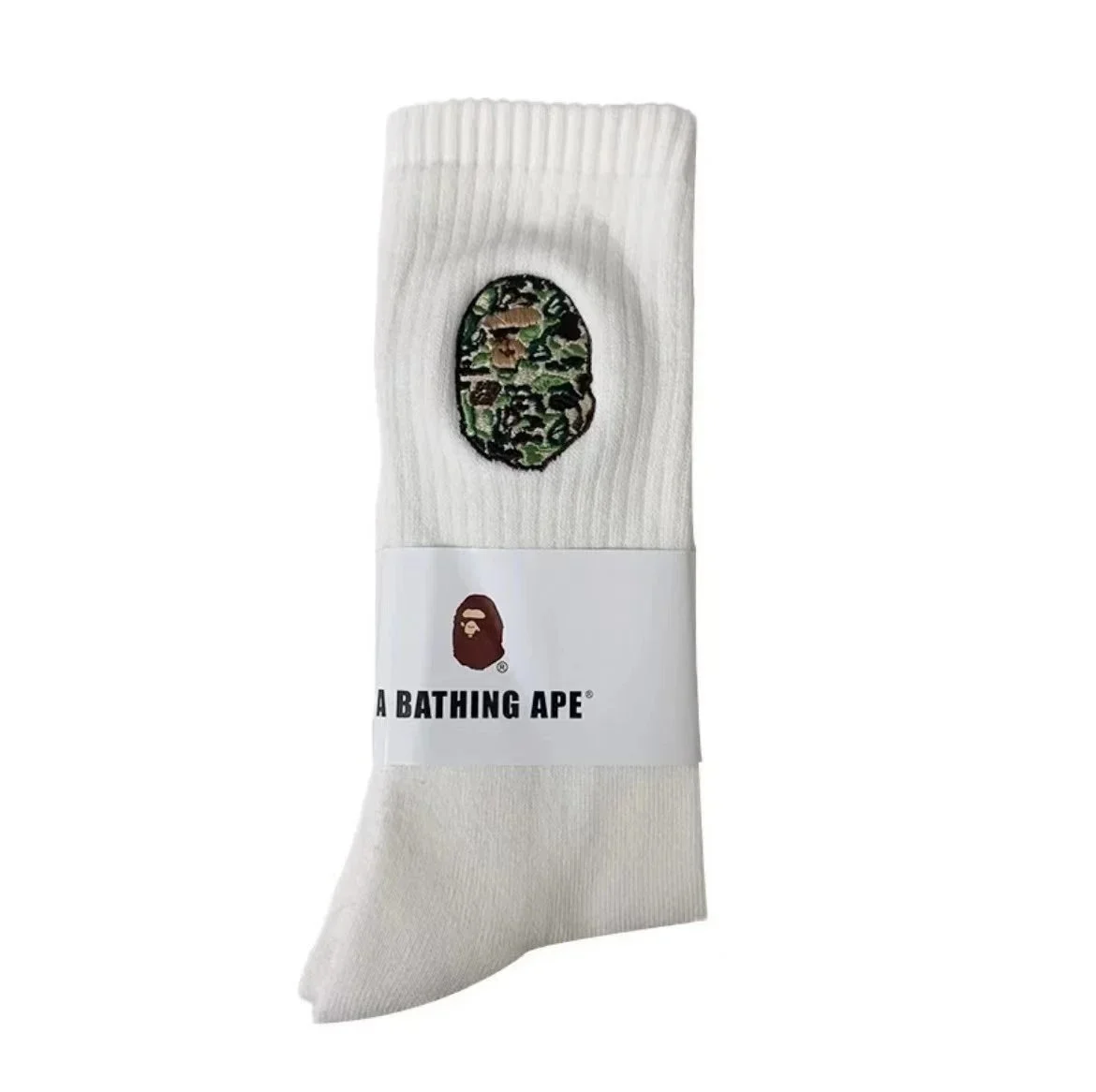 Towel socks Japanese trendy socks high-tube cotton socks sweat-absorbent white socks solid color mid-tube thickened casual socks for men and women