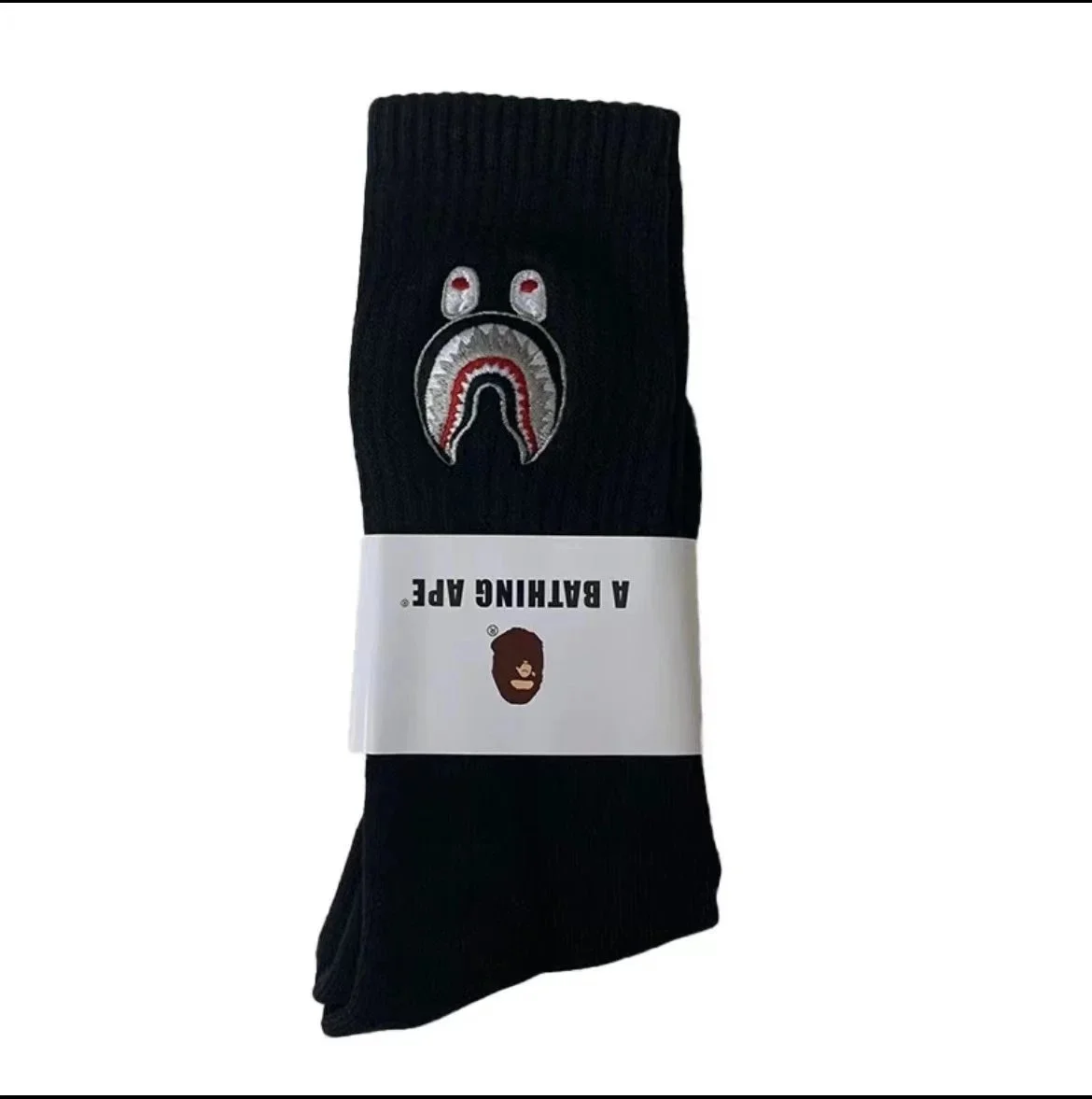 Towel socks Japanese trendy socks high-tube cotton socks sweat-absorbent white socks solid color mid-tube thickened casual socks for men and women