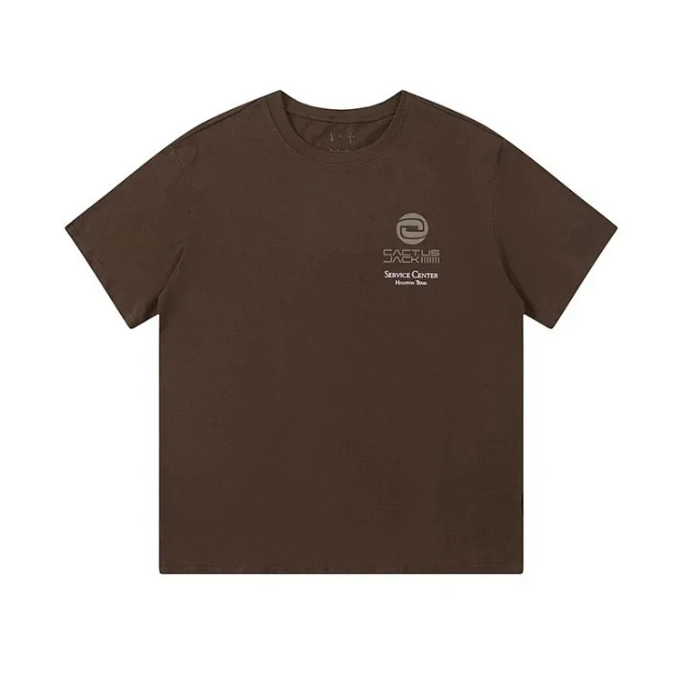 Heavy 2024 new Travis Scott Cactus Jack solid color letter pattern printed short-sleeved tee(pic6) Heavy 2024 new Travis Scott Cactus Jack solid color letter pattern printed short-sleeved tee