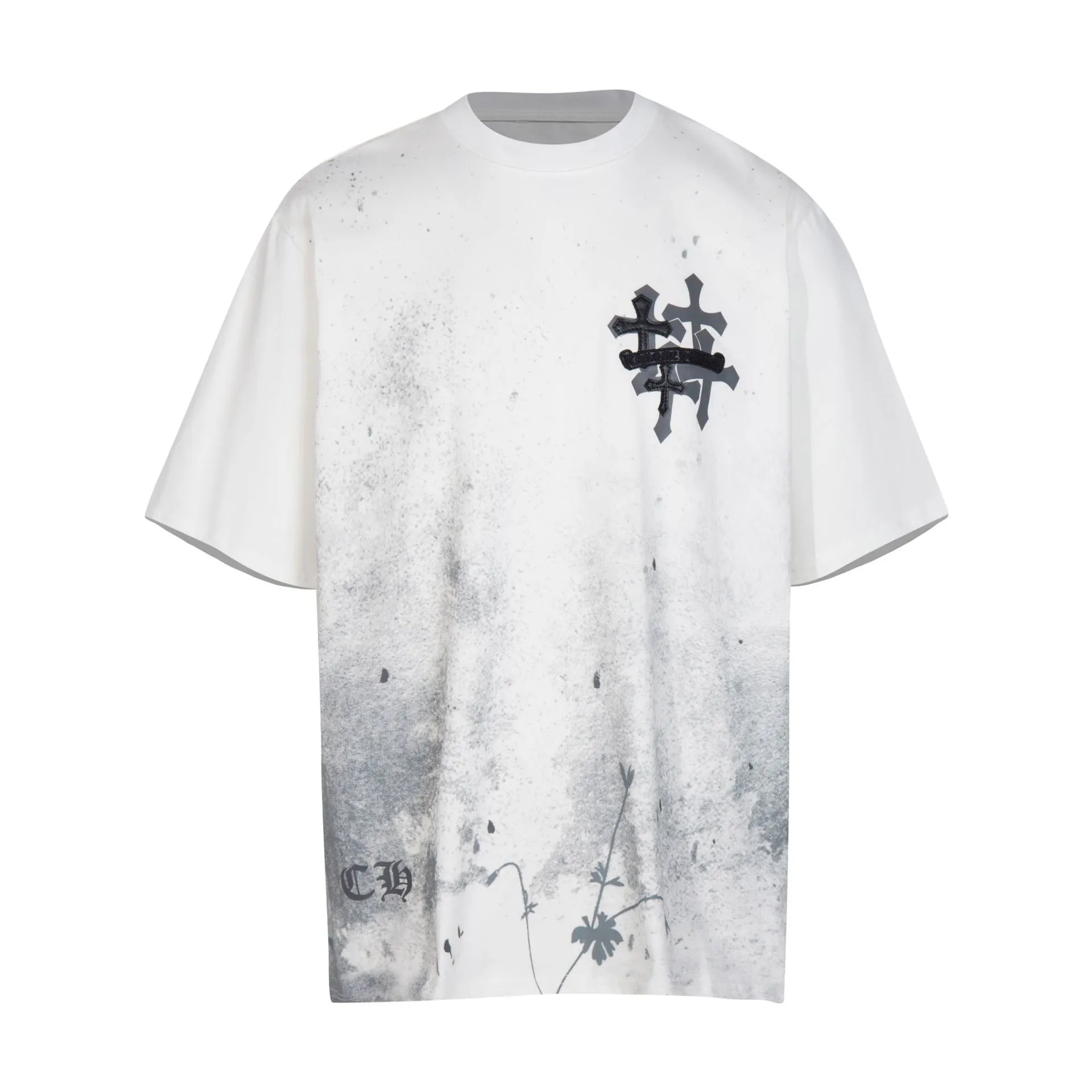CH summer European and American street hip-hop short-sleeved series for men and women