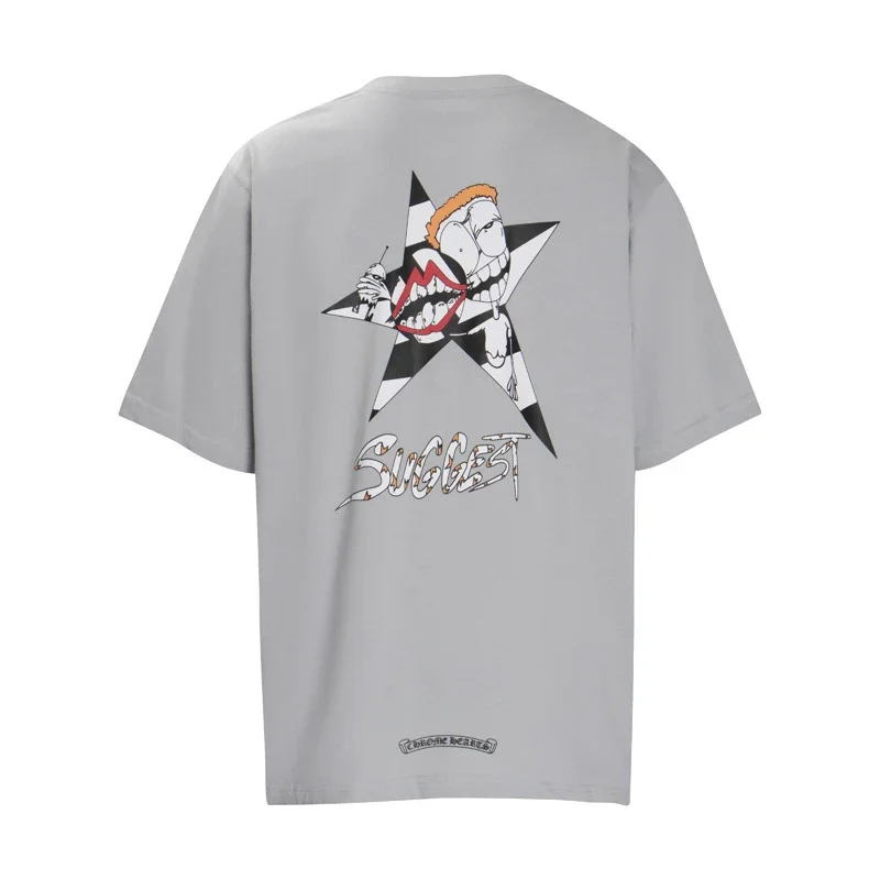 CH summer European and American street hip-hop short-sleeved series for men and women