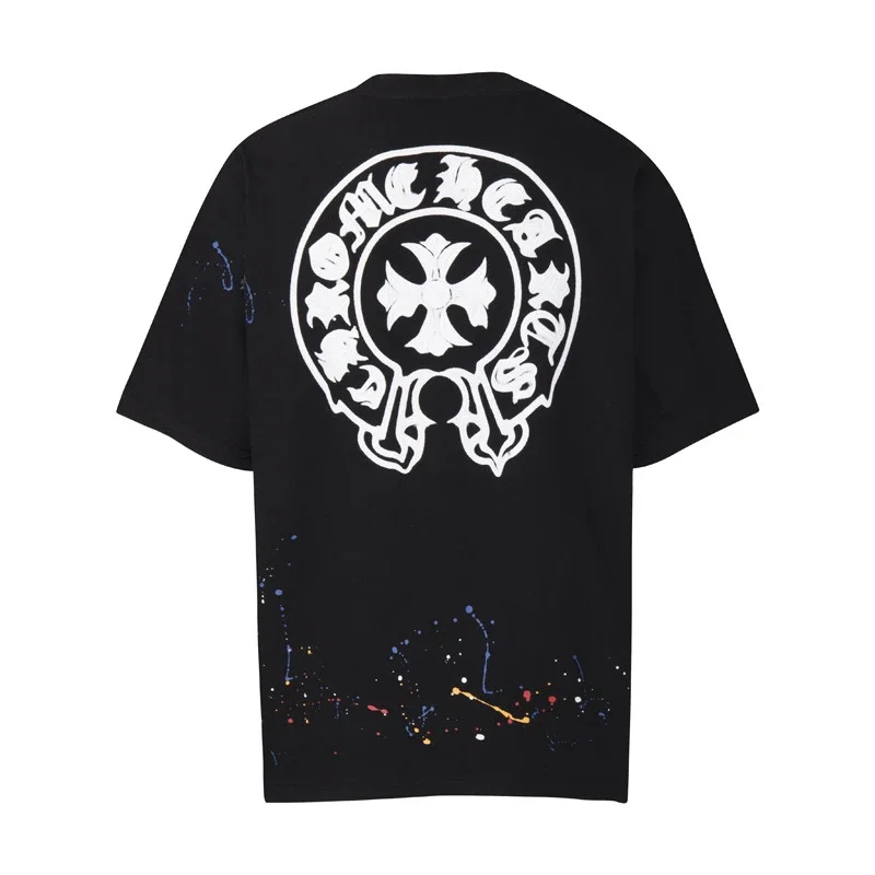 CH summer European and American street hip-hop short-sleeved series for men and women