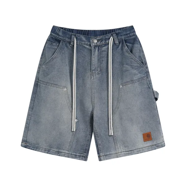 Design Utility Denim Shorts Blue - 6