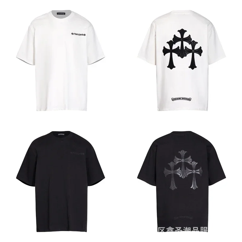 CH summer European and American street hip-hop short-sleeved series for men and women