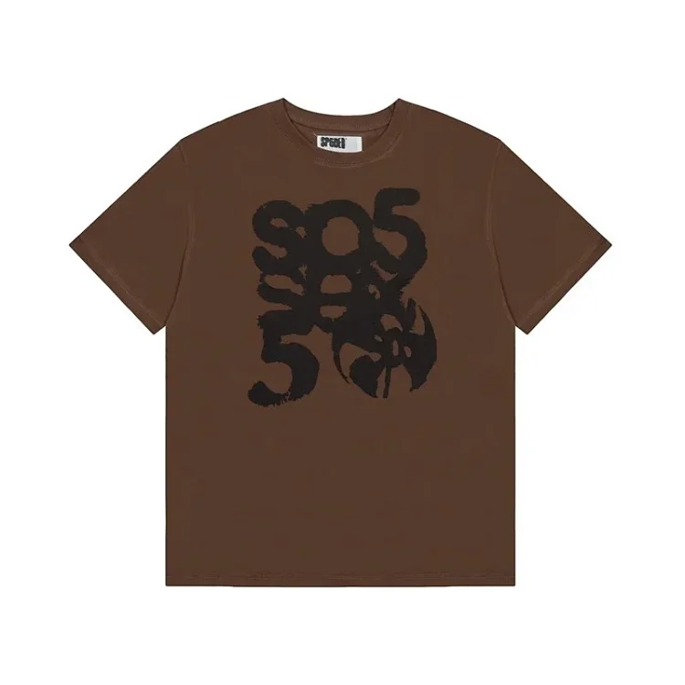 Spider web print summer loose and trendy short-sleeved T-shirt for men and women couples(pic17) Spider web print summer loose and trendy short-sleeved T-shirt for men and women couples