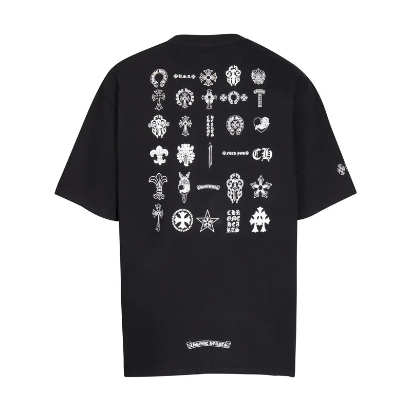 CH summer European and American street hip-hop short-sleeved series for men and women