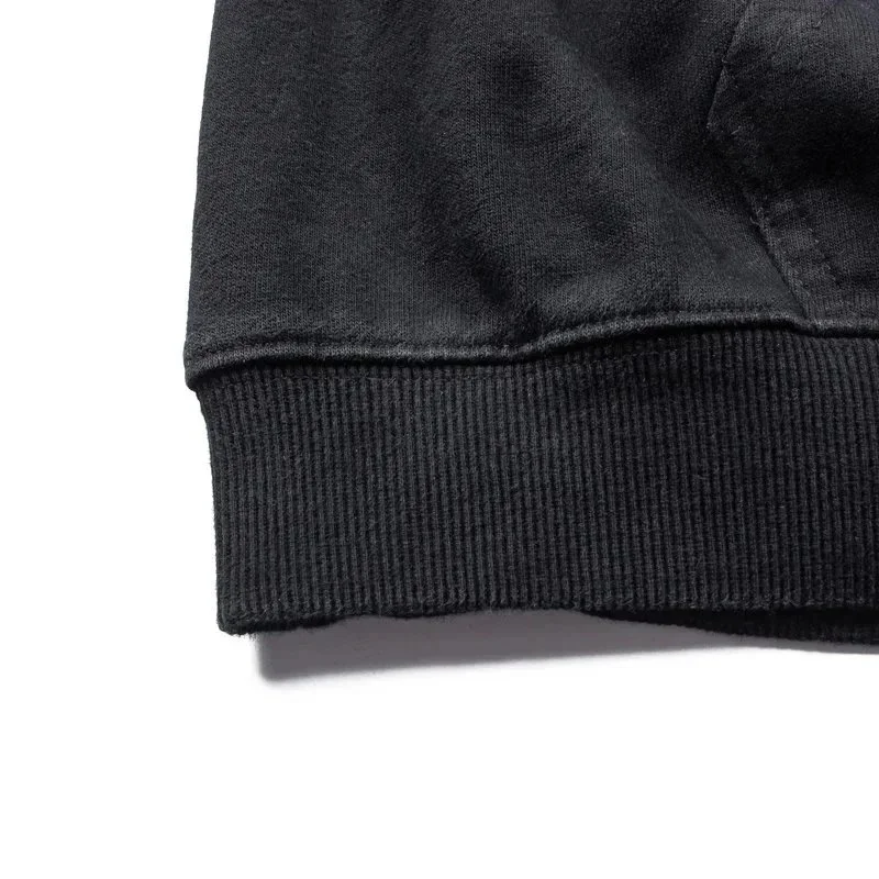 420g heavyweight washed sweatshirt American high street trendy brand travis scott hooded sweatshirt washed spray Ma Liu distressed retro male and female couple autumn Rodeo pure cotton terry