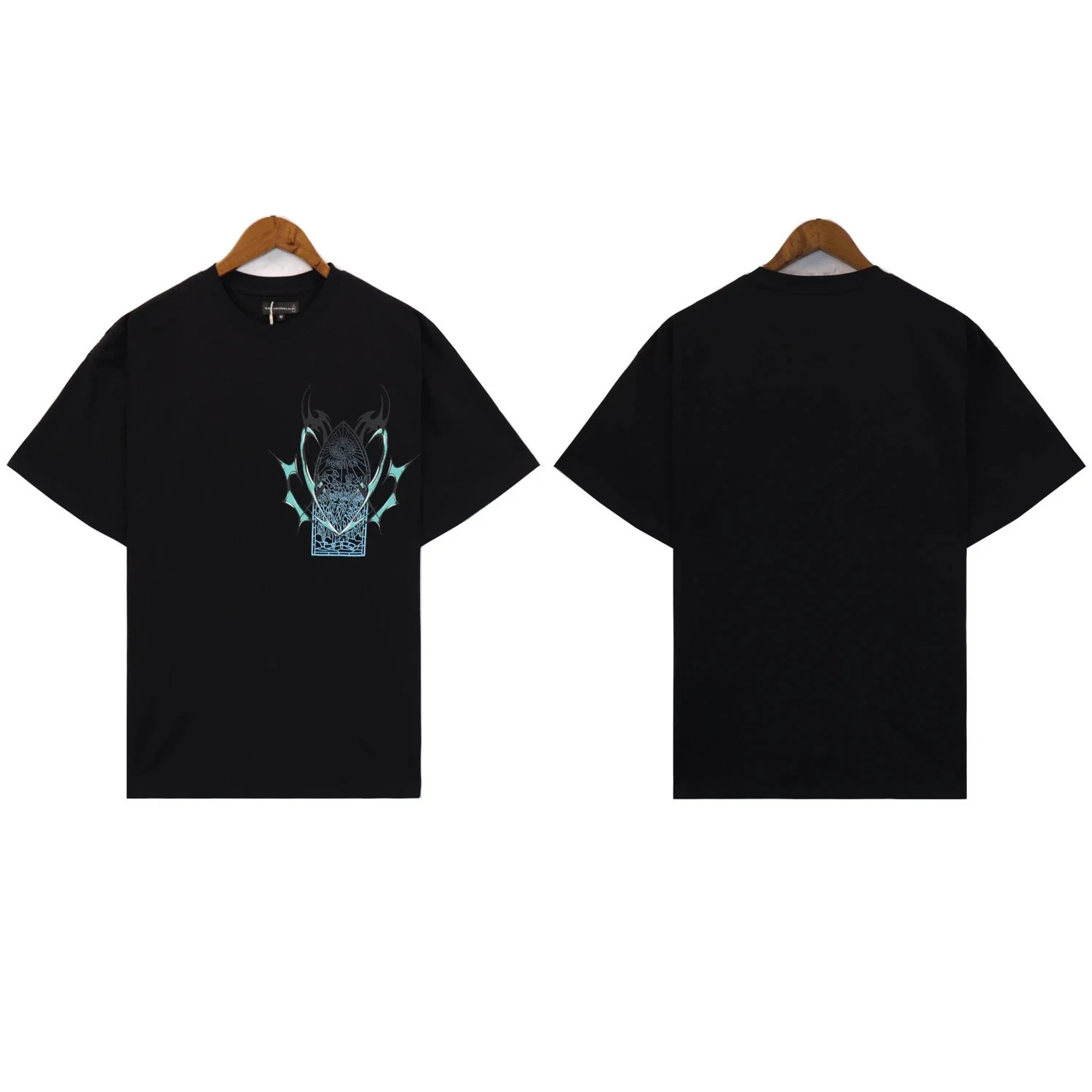 Washed printed loose men's short-sleeved t-shirt American top product image