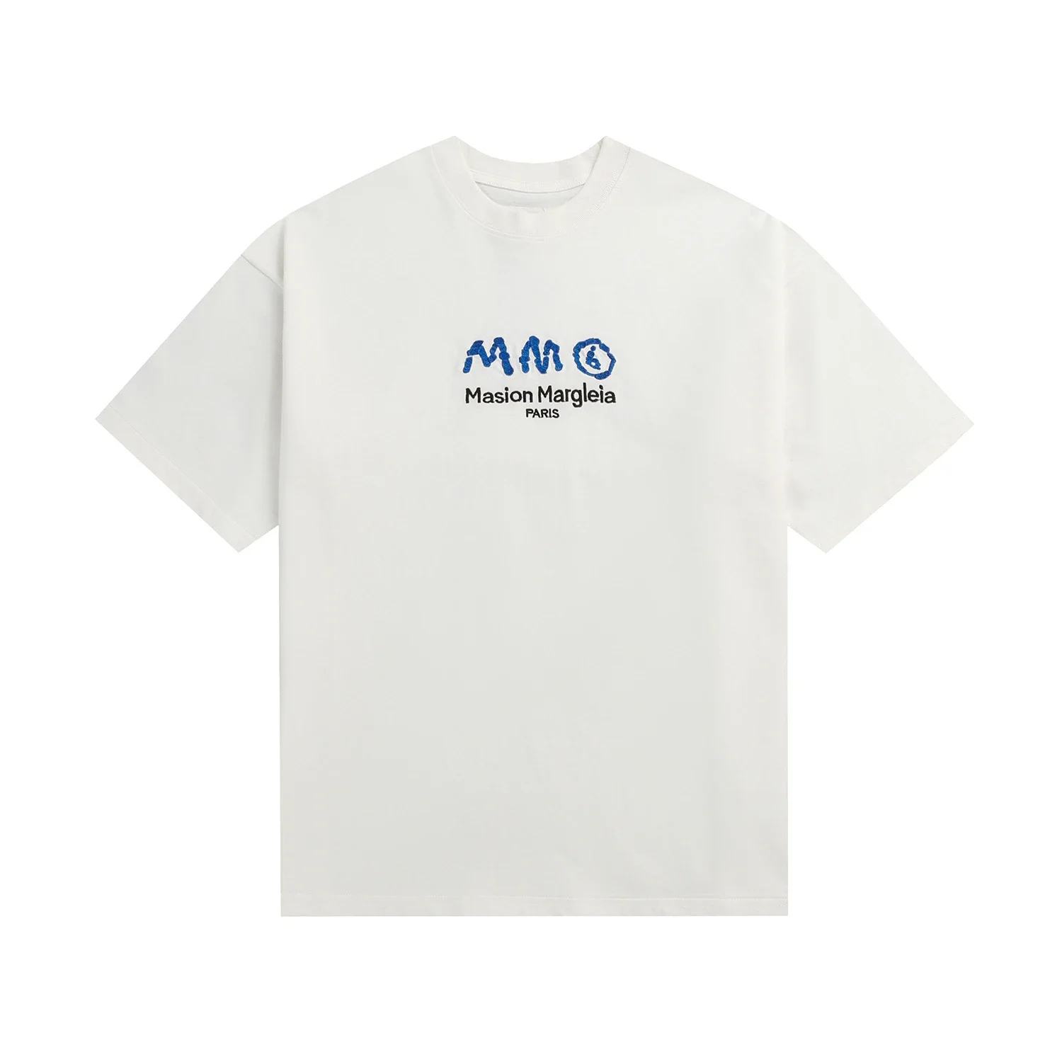 MM6 digital pattern round neck men's and women's trendy short-sleeved T-shirt series