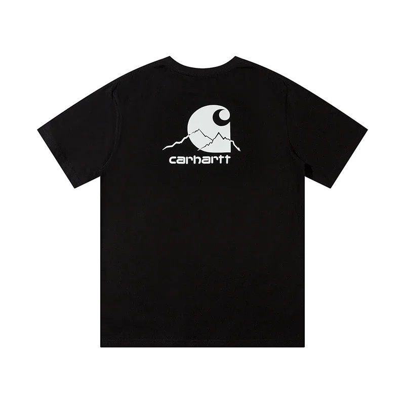 Kaha letter short-sleeved T-shirt for men and women