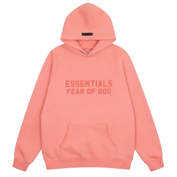 Fear of God Essentials Logo Hoodie Pink - 1