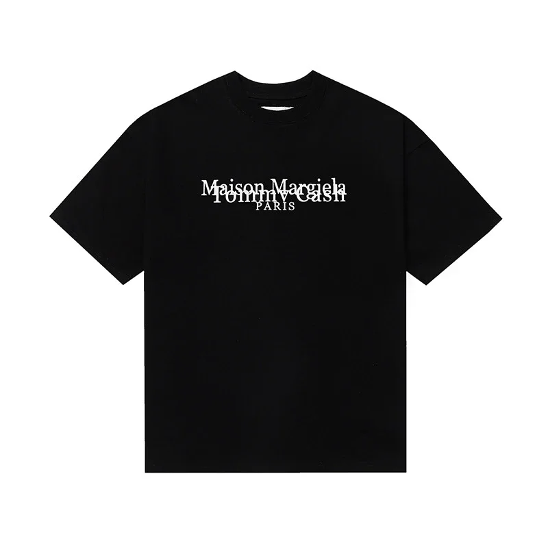 MM6 digital pattern round neck men's and women's trendy short-sleeved T-shirt series
