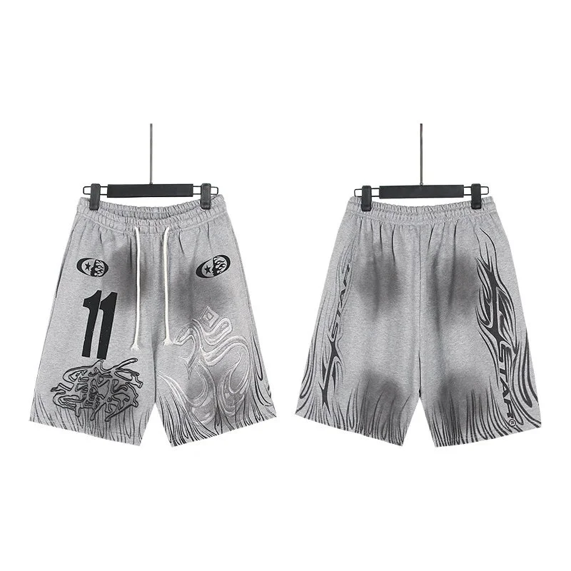 Printed casual loose couple short-sleeved shorts set product image