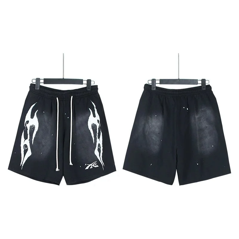Printed casual loose couple short-sleeved shorts set
